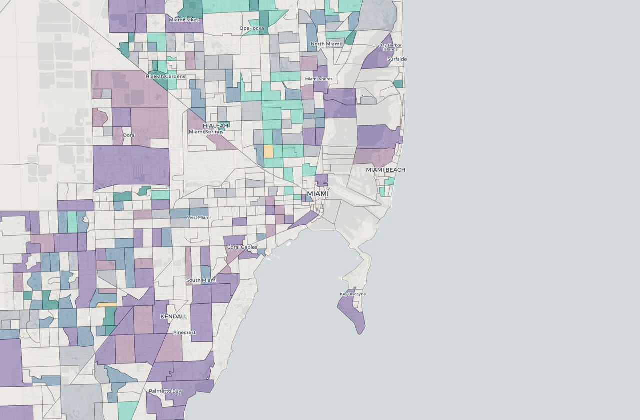 School Scout map preview for Miami, FL